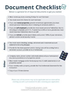 Home Loan Document Checklist
