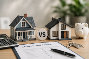 FHA vs conventional loan comparison showing mortgage insurance, down payment, and credit score differences